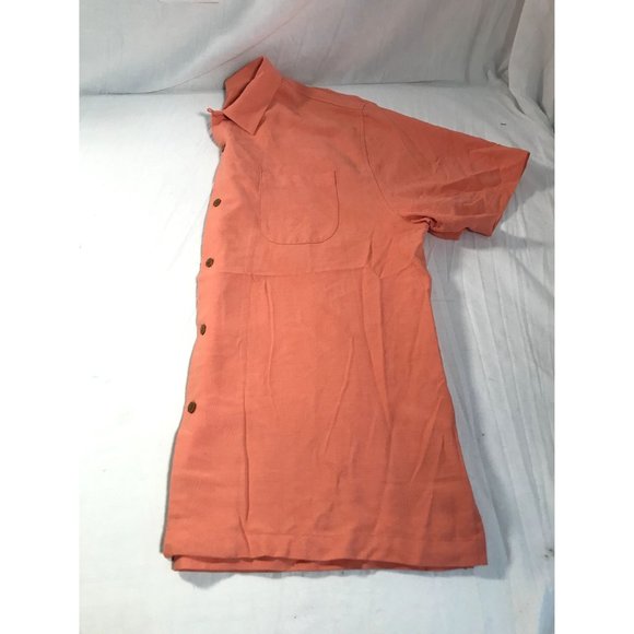 Tommy Bahama Button Up Mens sz XL Orange - Picture 6 of 6